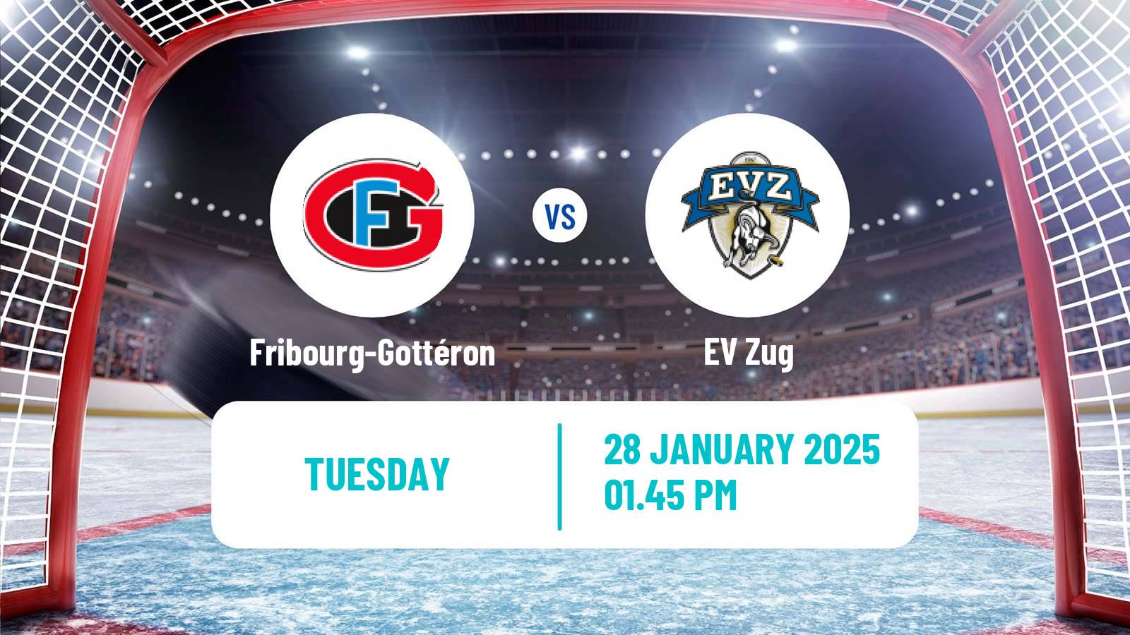 Hockey Swiss National League Hockey Fribourg-Gottéron - EV Zug