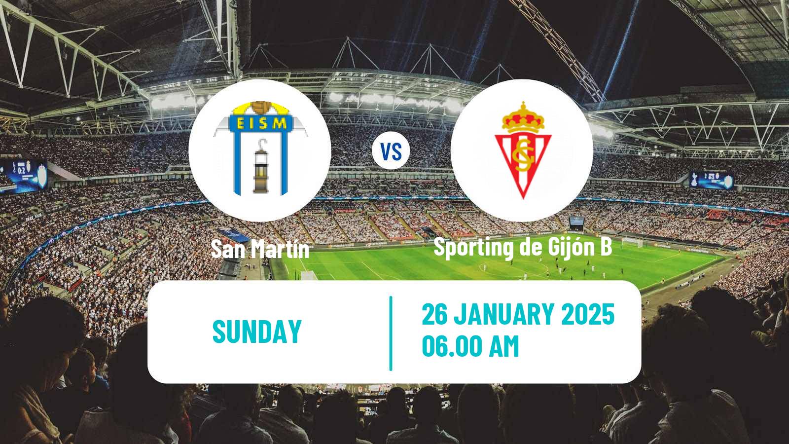 Soccer Spanish Tercera RFEF - Group 2 San Martín - Sporting de Gijón B