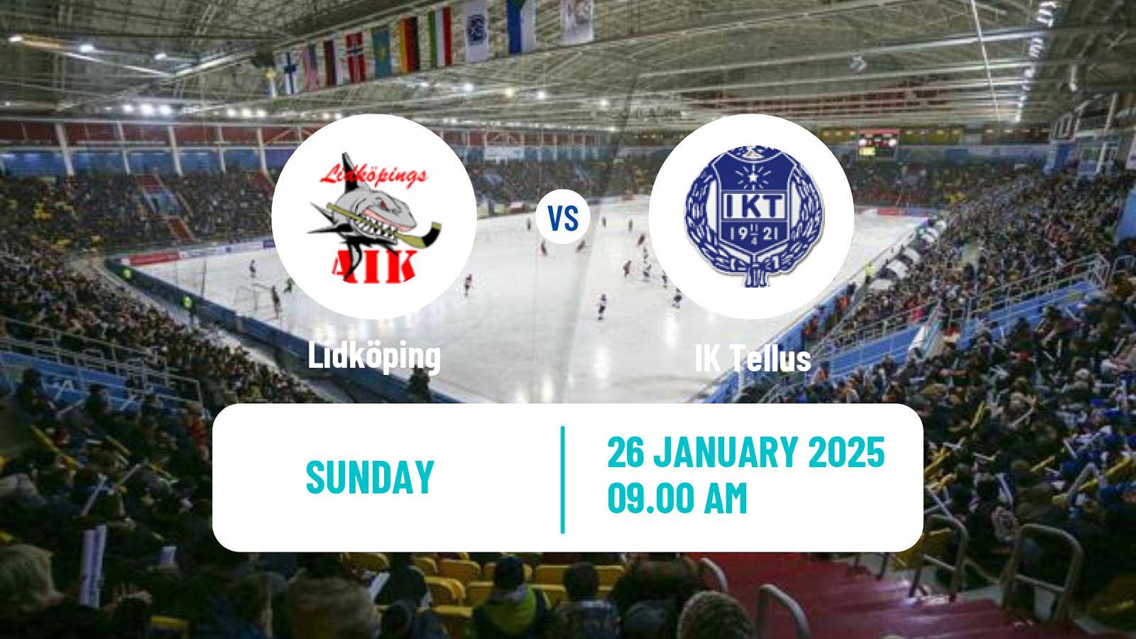 Bandy Swedish Allsvenskan Bandy Lidköping - Tellus