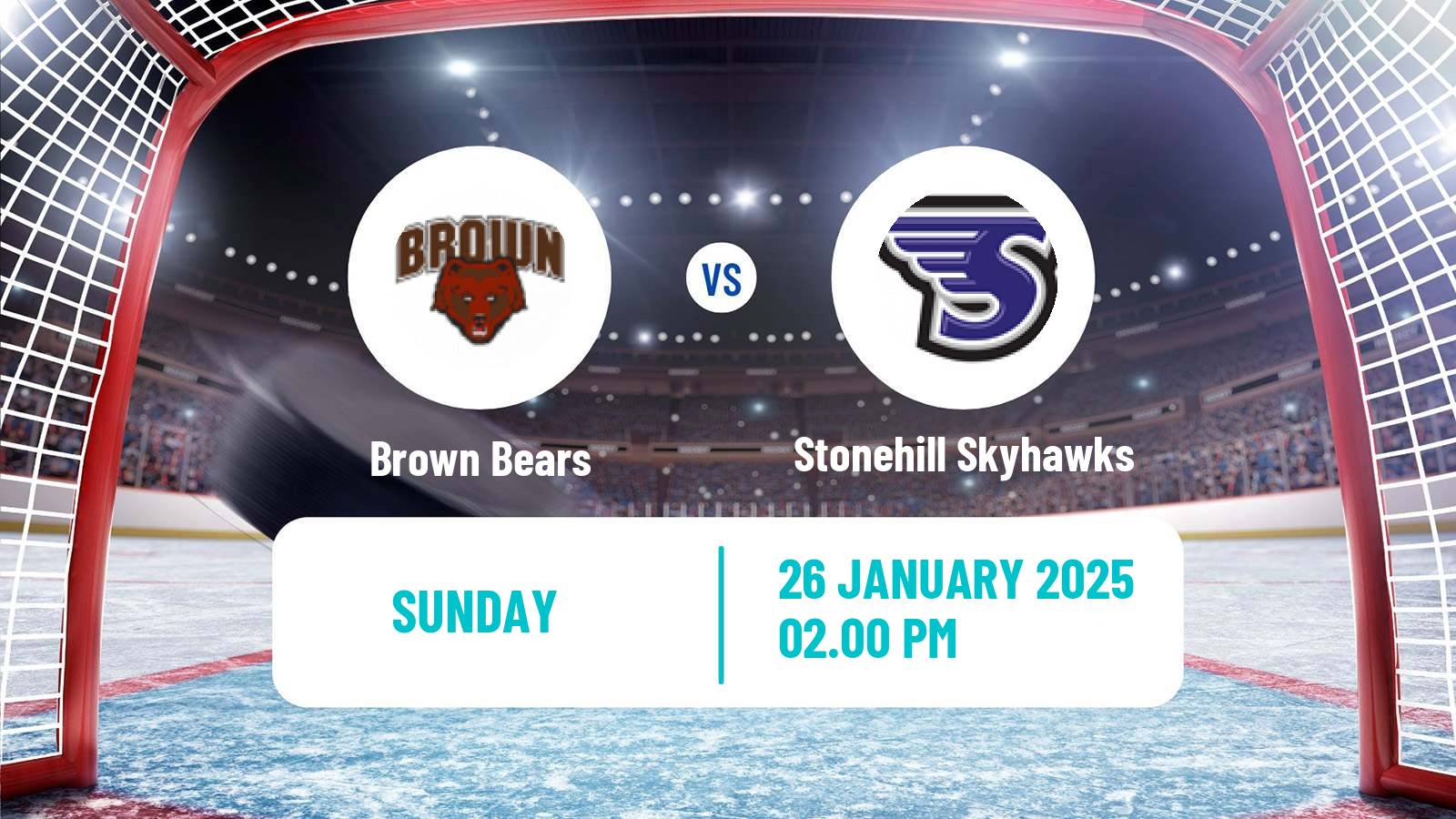 Hockey NCAA Hockey Brown Bears - Stonehill Skyhawks