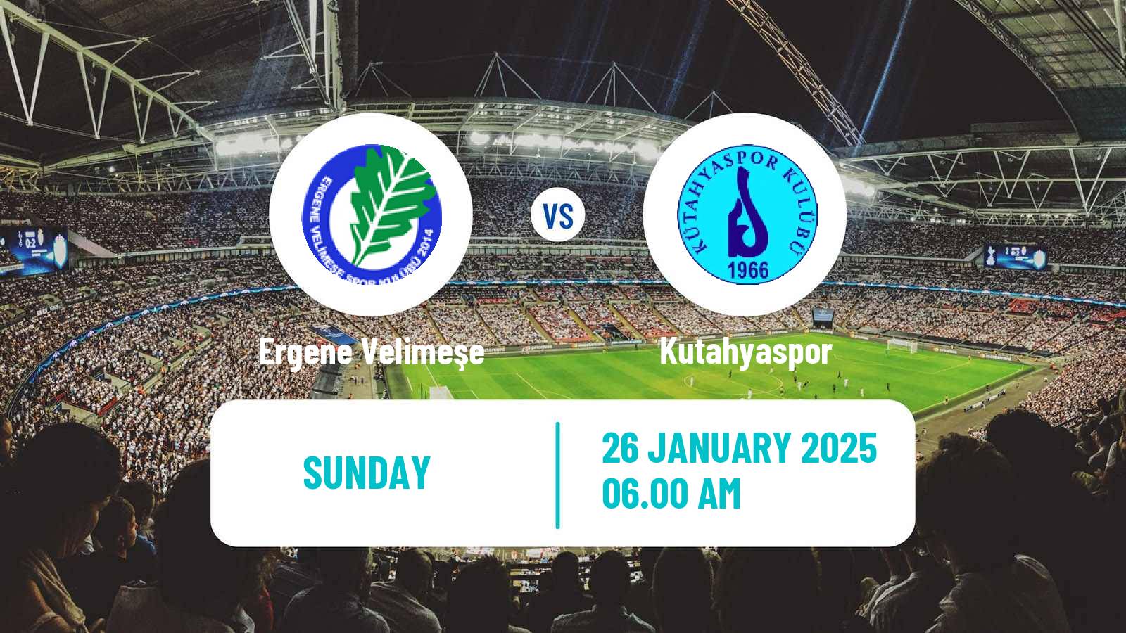 Soccer Turkish 3 Lig Group 1 Ergene Velimeşe - Kutahyaspor