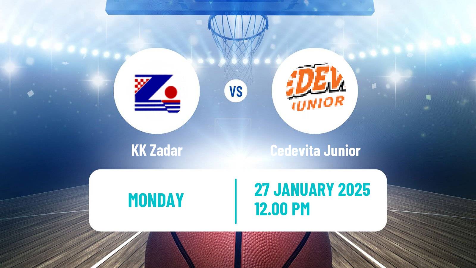 Basketball Croatian Premijer Liga Basketball KK Zadar - Cedevita Junior