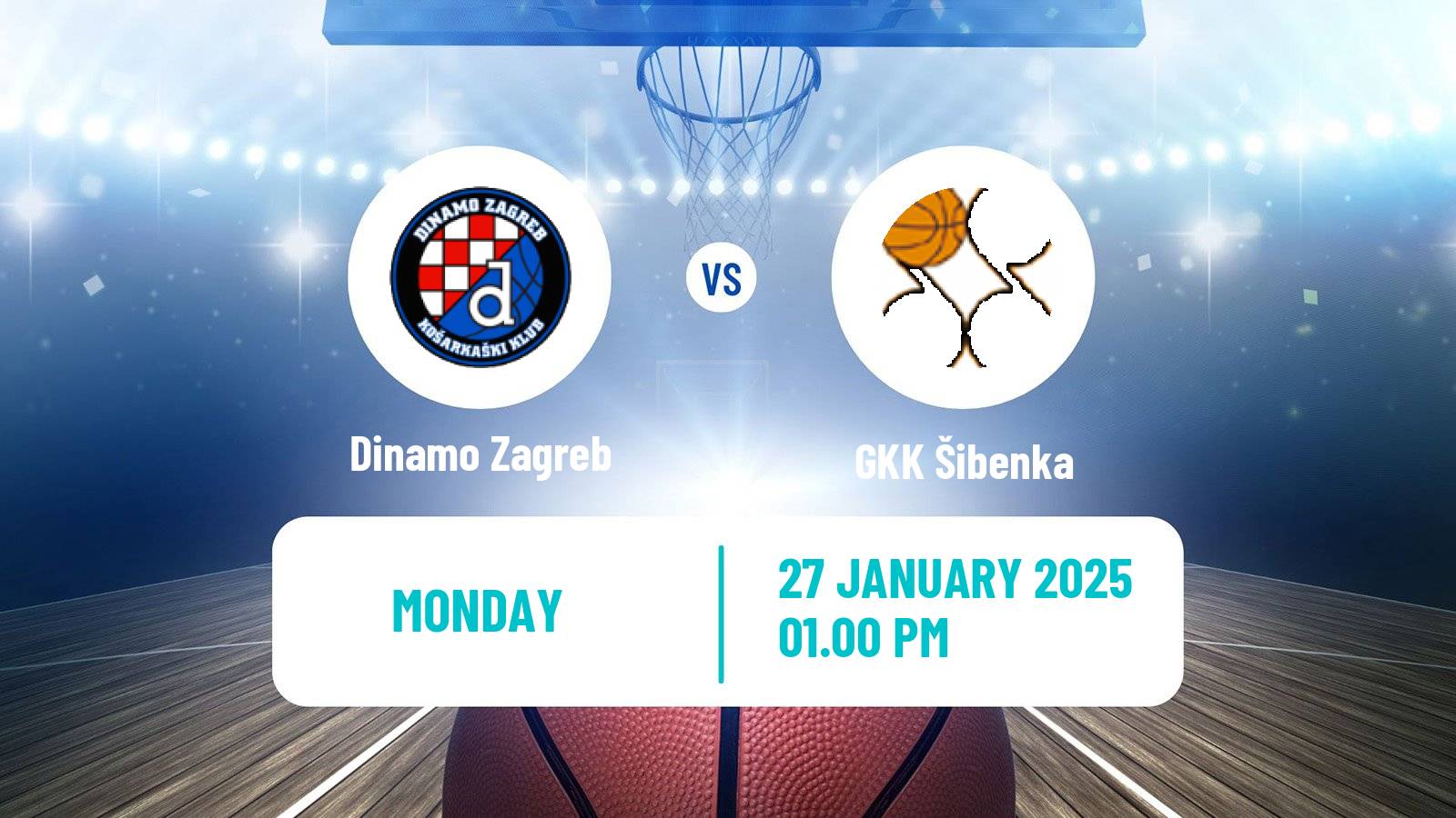 Basketball Croatian Premijer Liga Basketball Dinamo Zagreb - GKK Šibenka