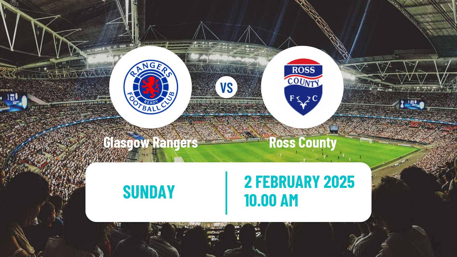 Soccer Scottish Premier League Glasgow Rangers - Ross County