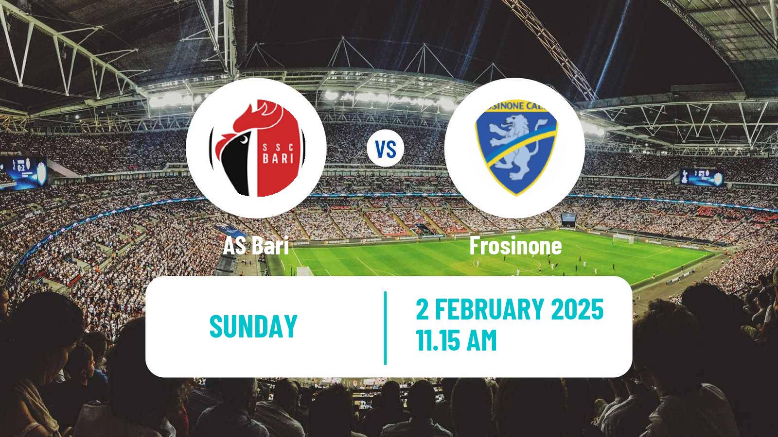 Soccer Italian Serie B Bari - Frosinone