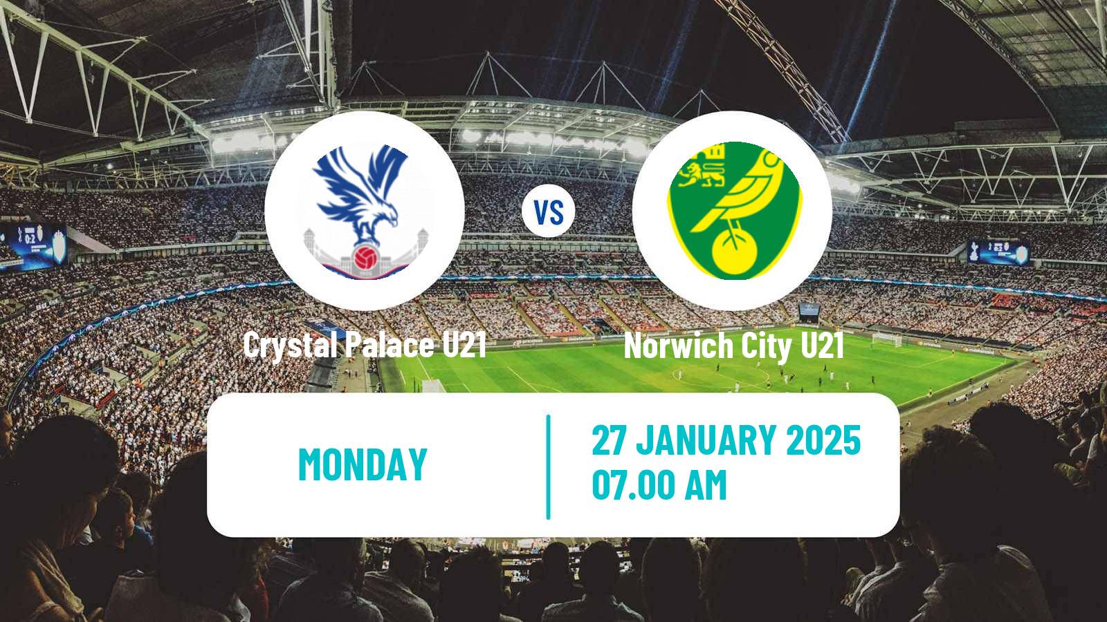 Soccer English Premier League 2 Crystal Palace U21 - Norwich City U21