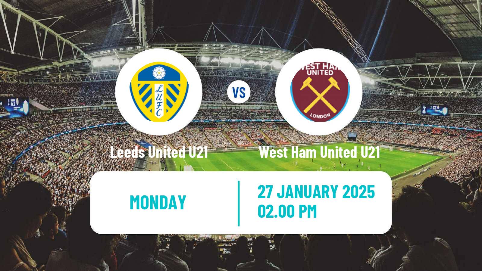 Soccer English Premier League 2 Leeds United U21 - West Ham United U21