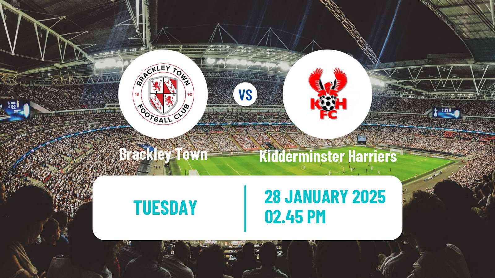 Soccer English National League North Brackley Town - Kidderminster Harriers