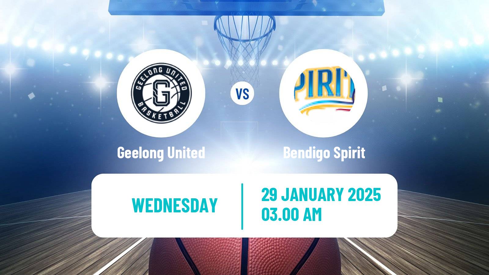 Basketball Australian WNBL Geelong United - Bendigo Spirit