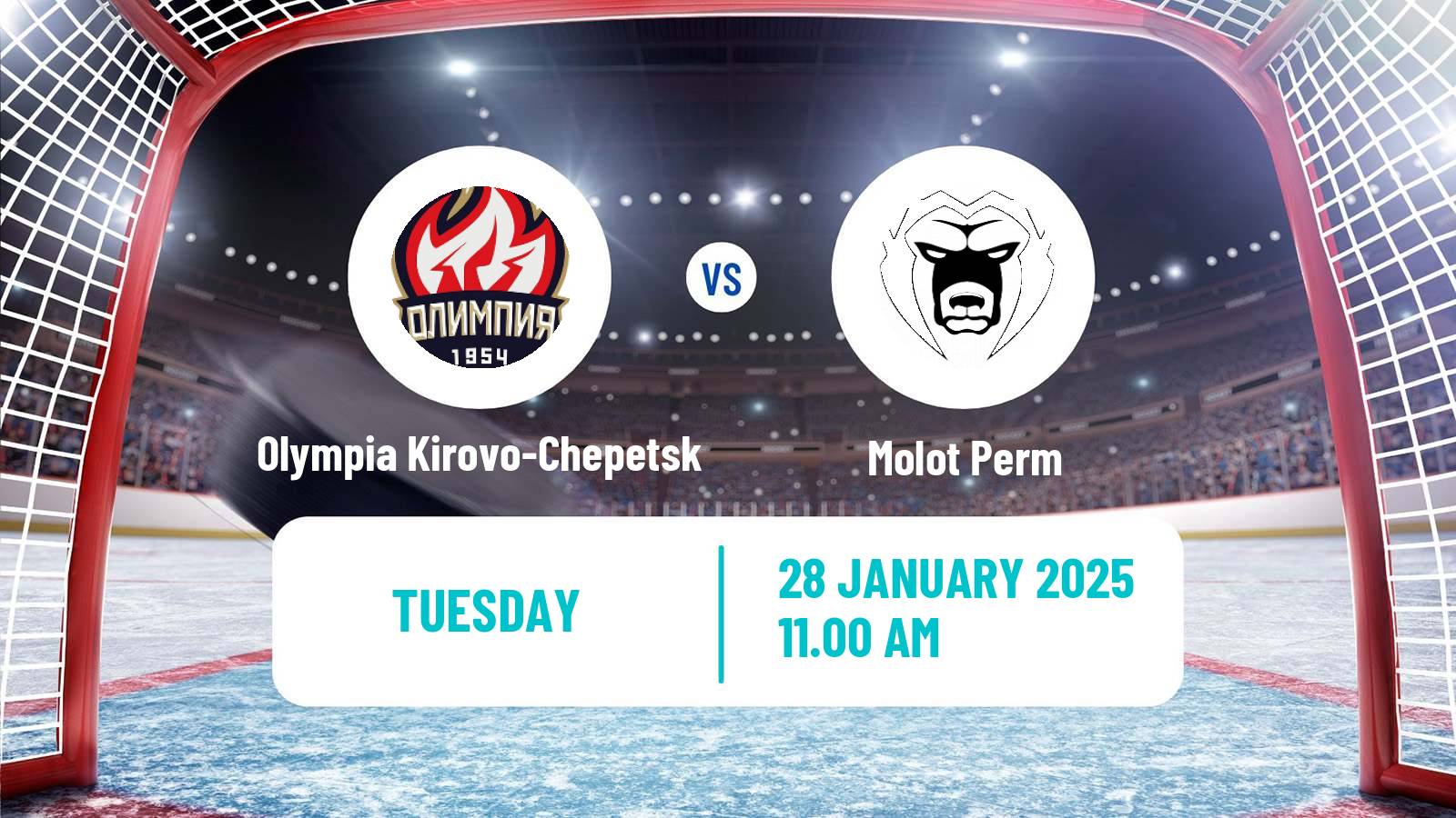 Hockey VHL Olympia Kirovo-Chepetsk - Molot Perm