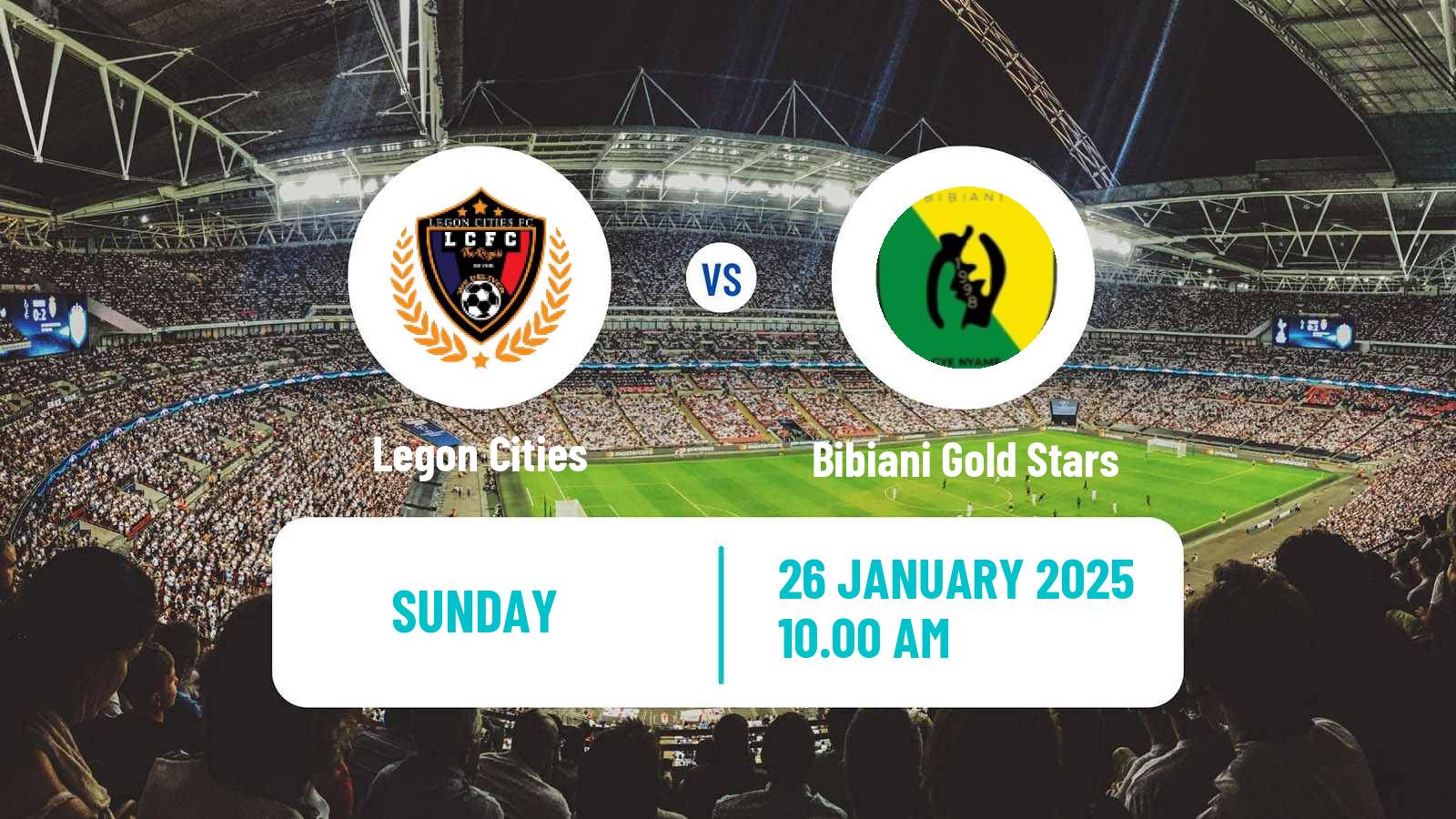 Soccer Ghanaian Premier League Legon Cities - Bibiani Gold Stars