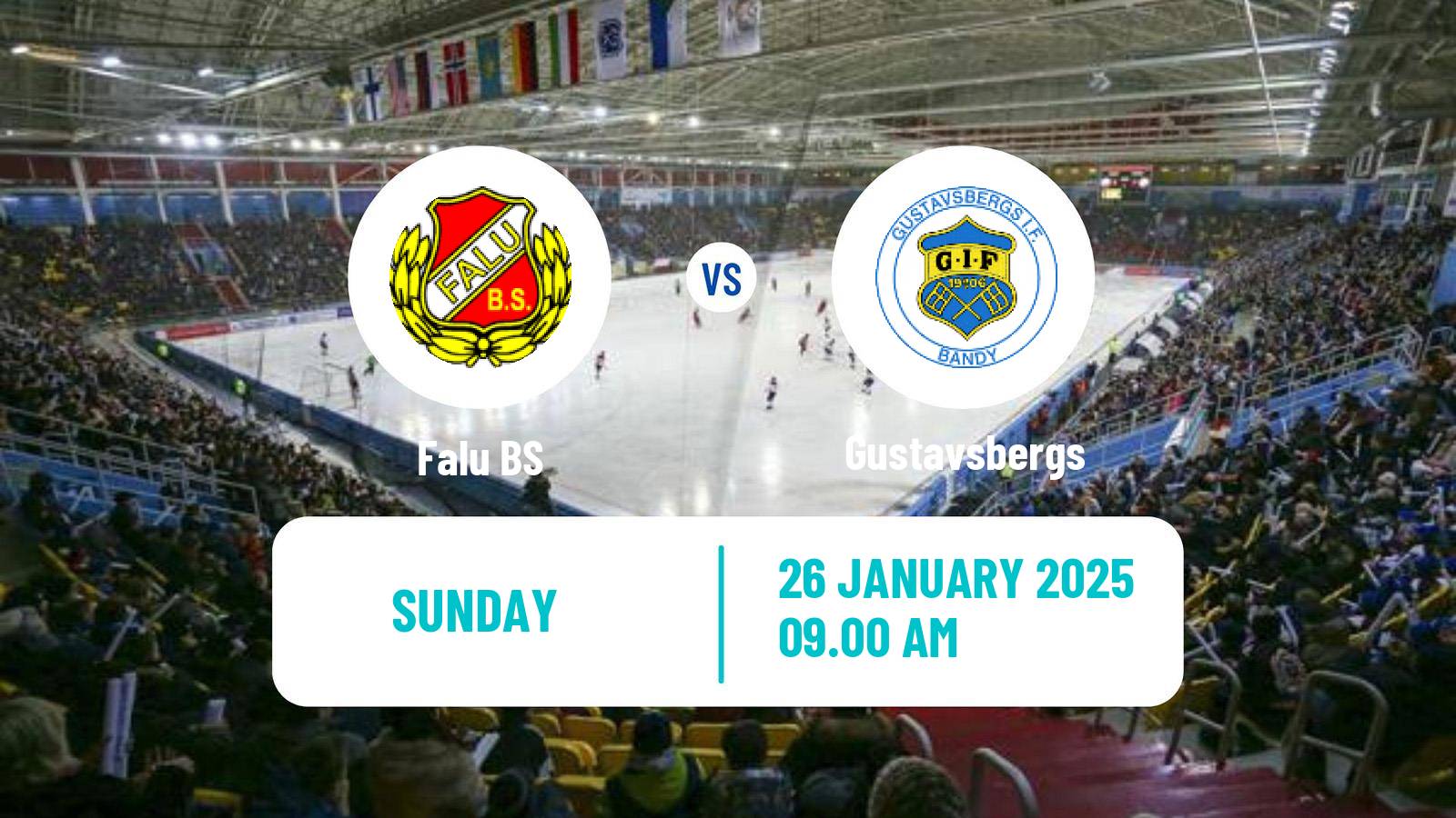 Bandy Swedish Allsvenskan Bandy Falu - Gustavsbergs