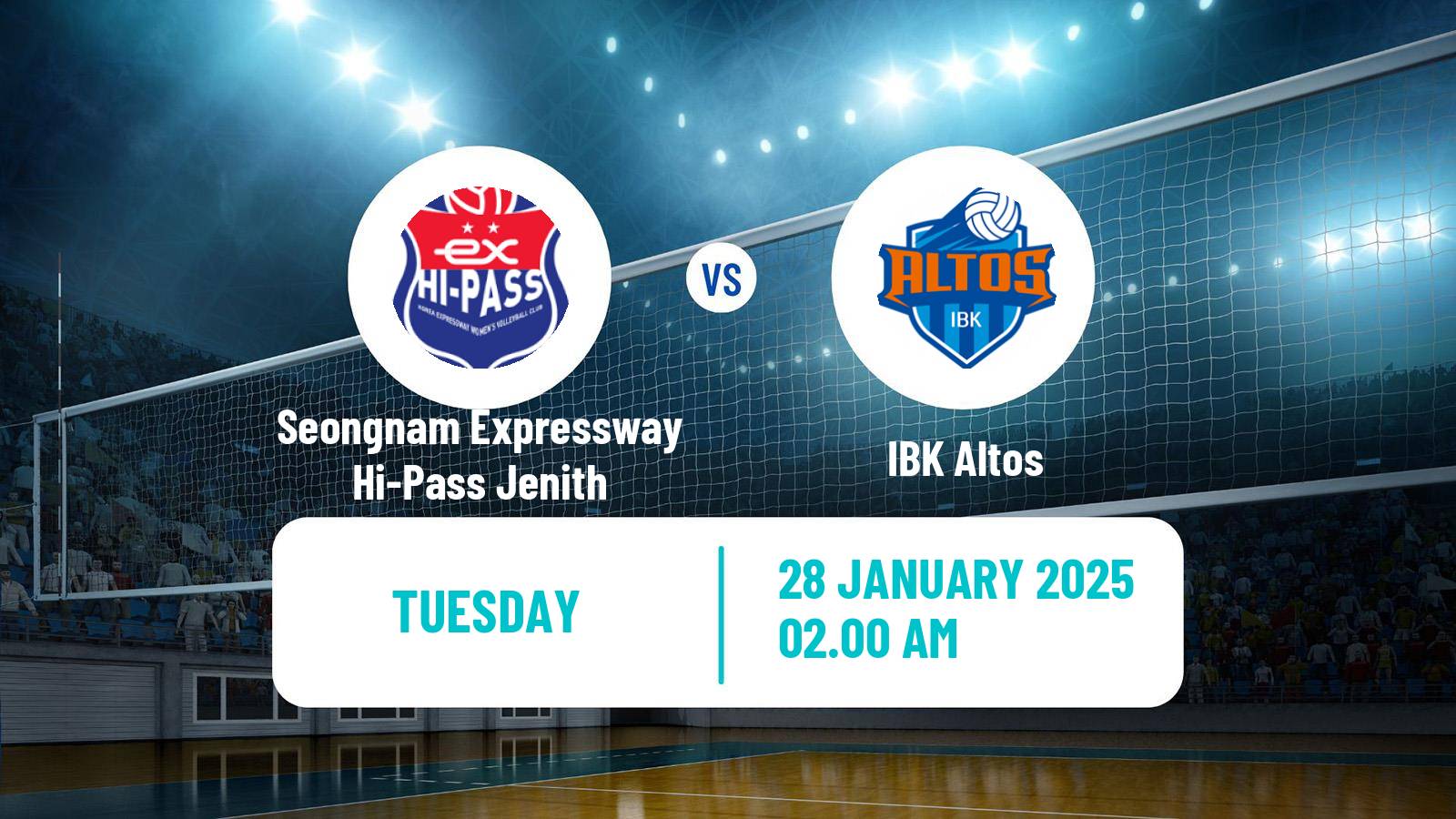 Volleyball South Korean V-League Women Seongnam Expressway Hi-Pass Jenith - IBK Altos