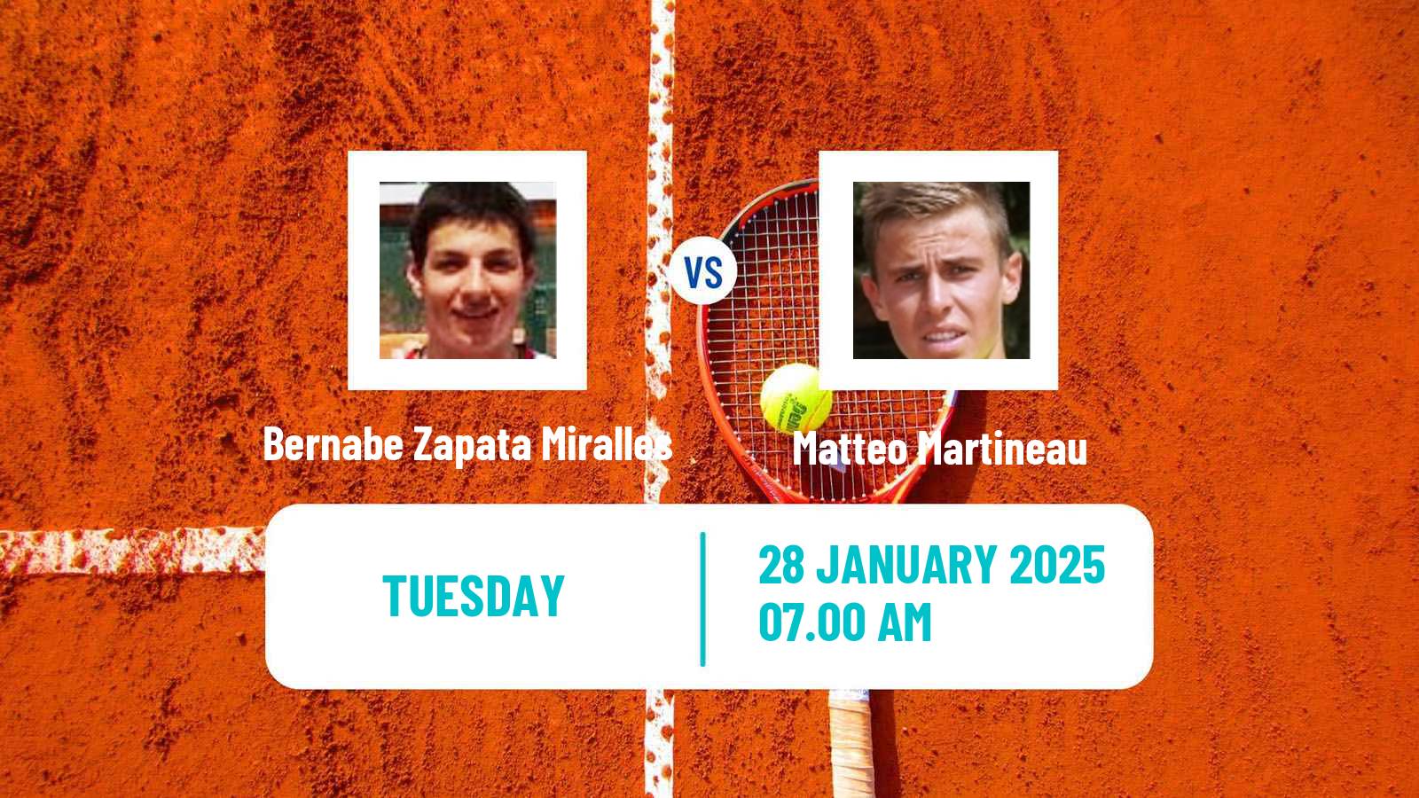 Tennis Koblenz Challenger Men Bernabe Zapata Miralles - Matteo Martineau