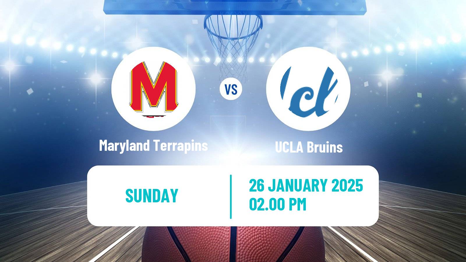 Basketball NCAA College Basketball Women Maryland Terrapins - UCLA Bruins