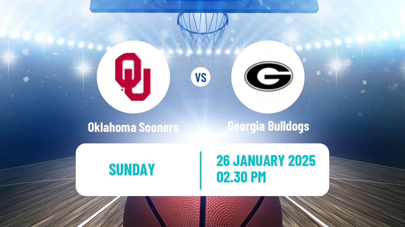 Basketball NCAA College Basketball Women Oklahoma Sooners - Georgia Bulldogs