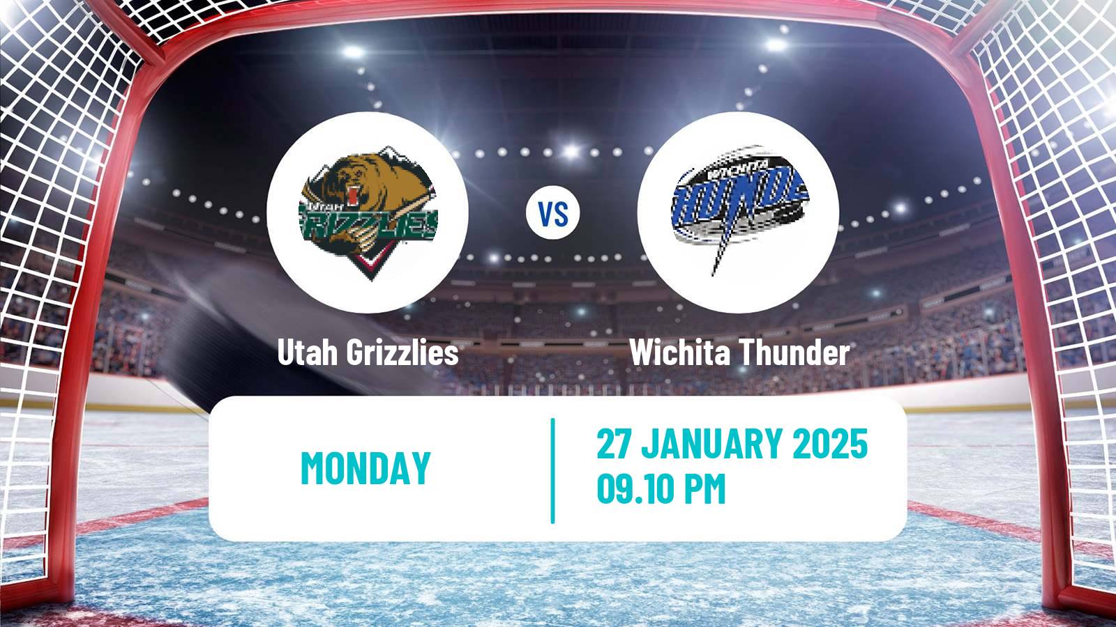 Hockey ECHL Utah Grizzlies - Wichita Thunder