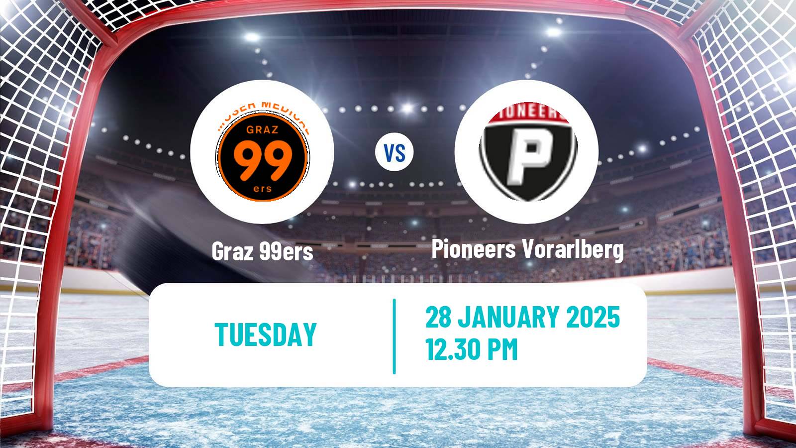 Hockey Austrian Ice Hockey League Graz 99ers - Pioneers Vorarlberg