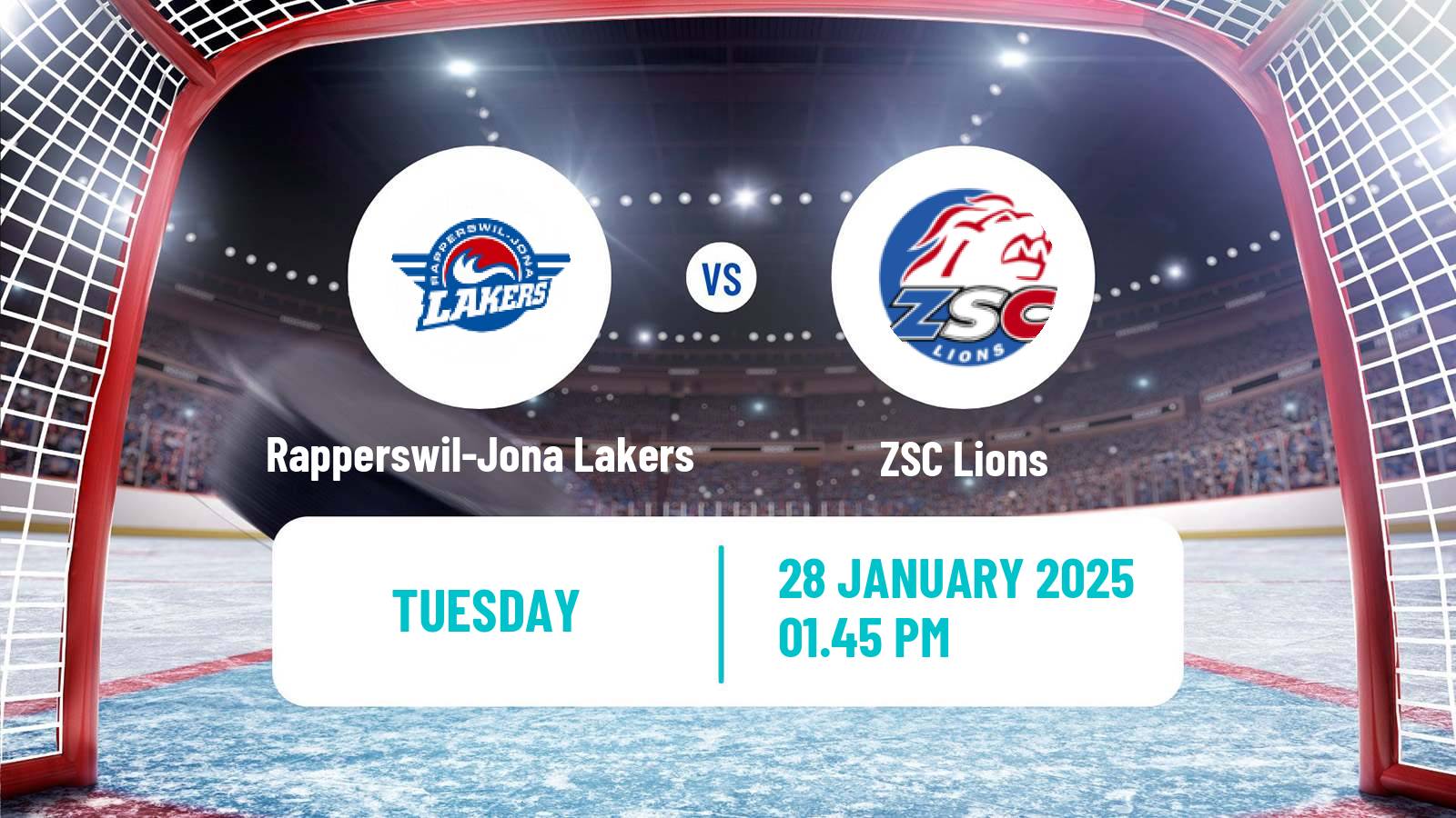 Hockey Swiss National League Hockey Rapperswil-Jona Lakers - ZSC Lions