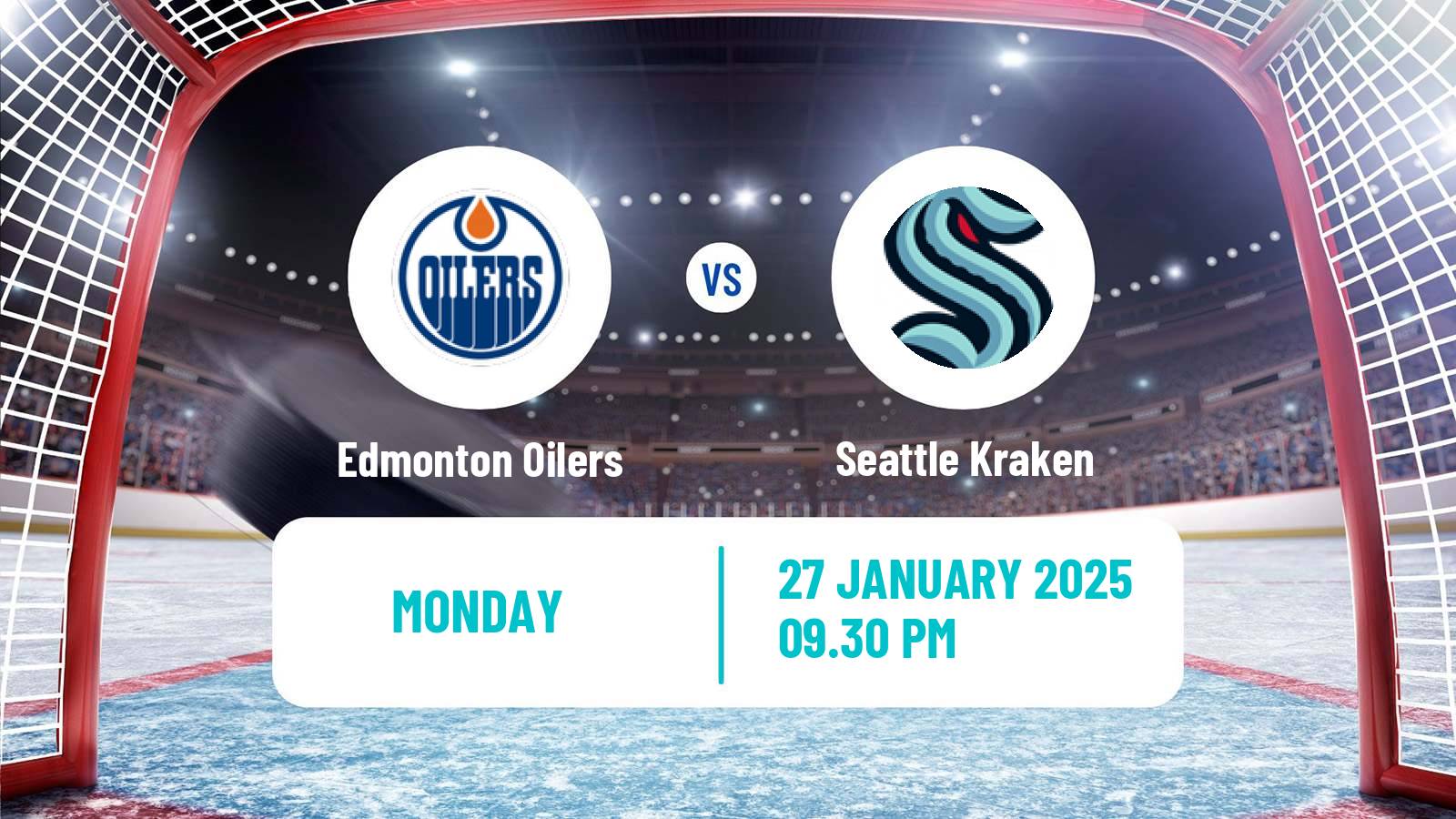 Hockey NHL Edmonton Oilers - Seattle Kraken