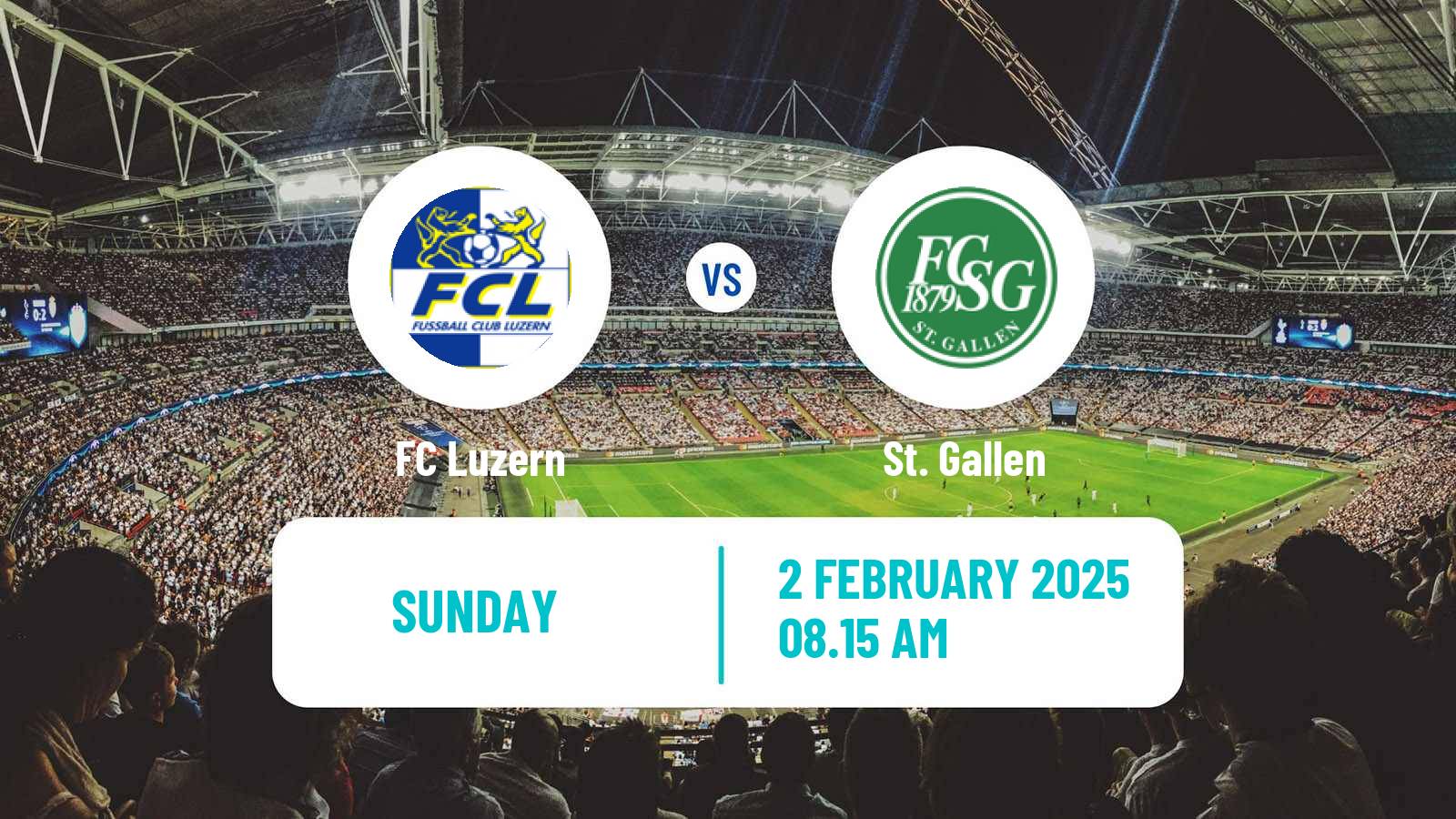 Soccer Swiss Super League Luzern - St. Gallen