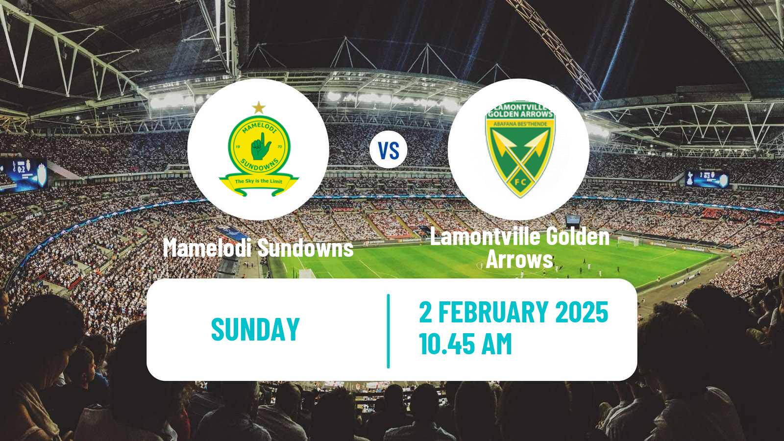 Soccer South African Premier Soccer League Mamelodi Sundowns - Lamontville Golden Arrows