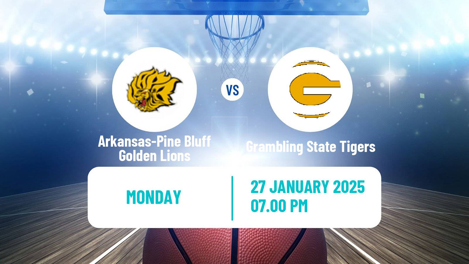 Basketball NCAA College Basketball Arkansas-Pine Bluff Golden Lions - Grambling State Tigers