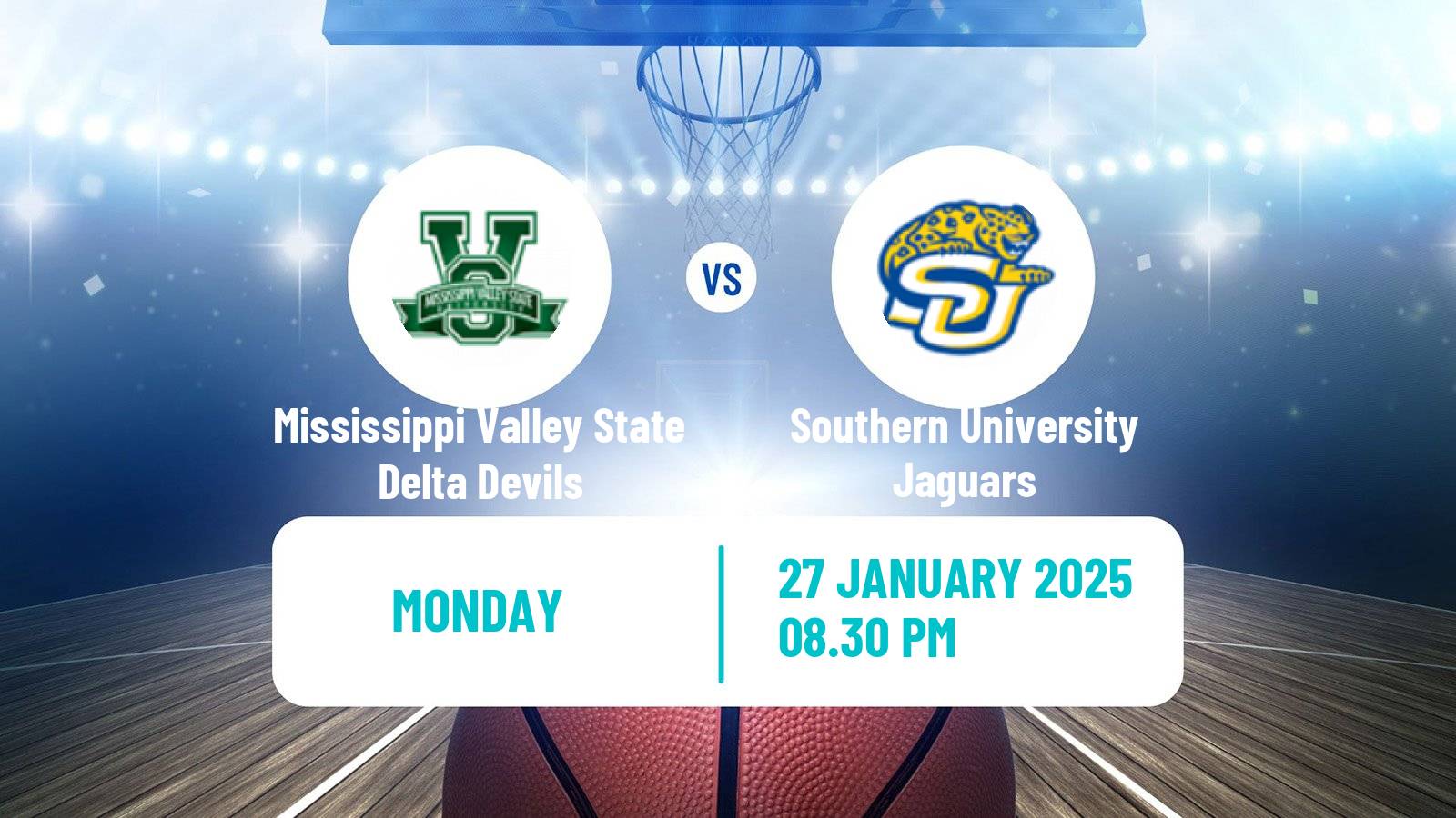 Basketball NCAA College Basketball Mississippi Valley State Delta Devils - Southern University Jaguars