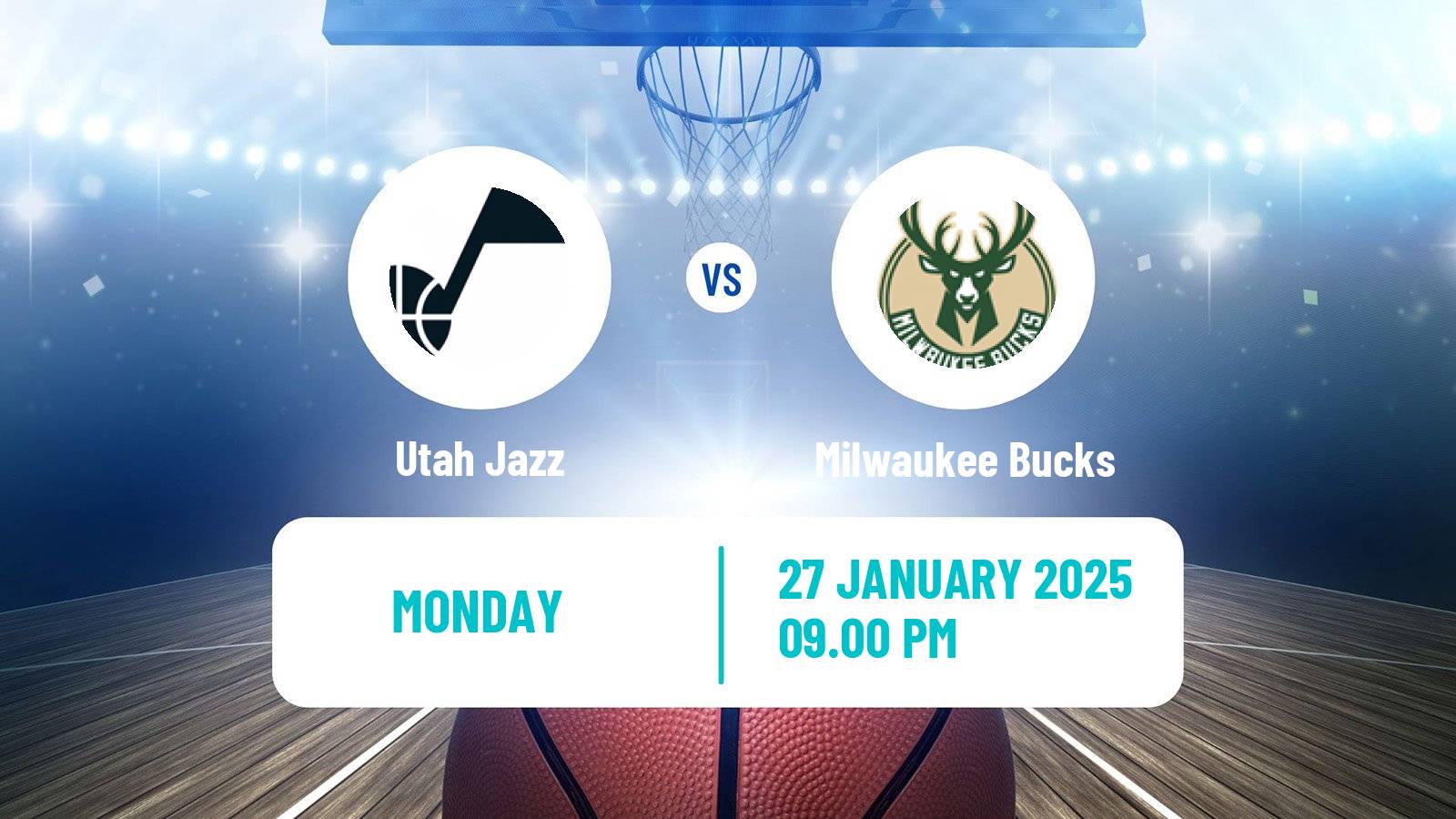 Basketball NBA Utah Jazz - Milwaukee Bucks