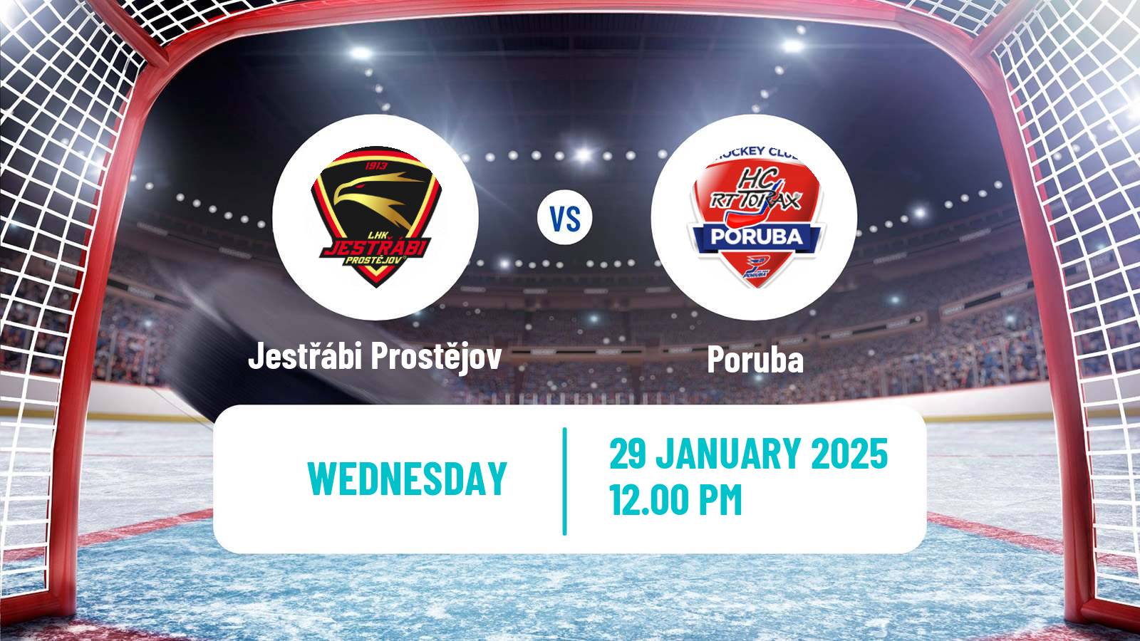 Hockey Czech Chance Liga Jestřábi Prostějov - Poruba