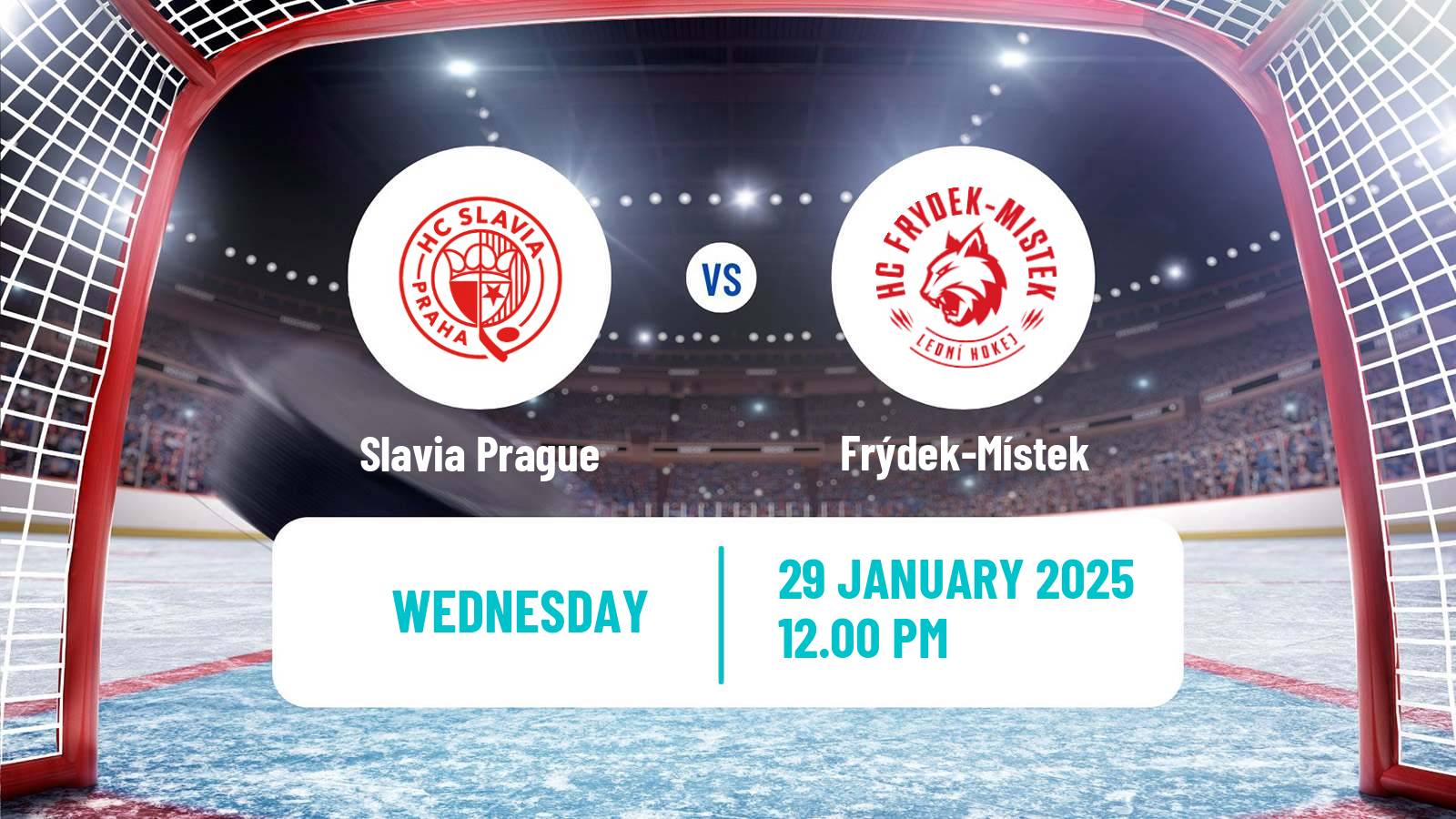 Hockey Czech Chance Liga Slavia Prague - Frýdek-Místek