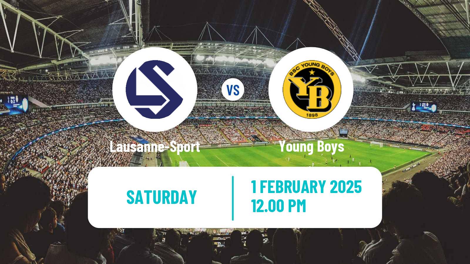 Soccer Swiss Super League Lausanne-Sport - Young Boys