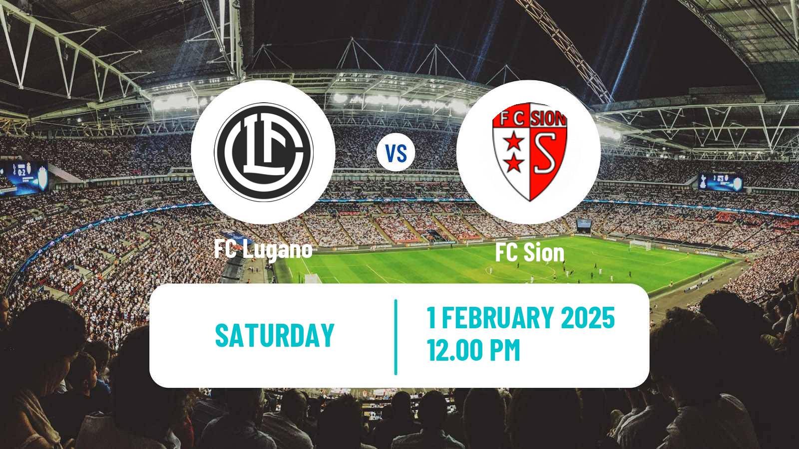 Soccer Swiss Super League Lugano - Sion