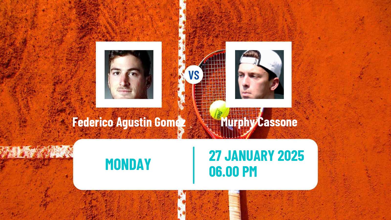 Tennis Cleveland Challenger Men Federico Agustin Gomez - Murphy Cassone