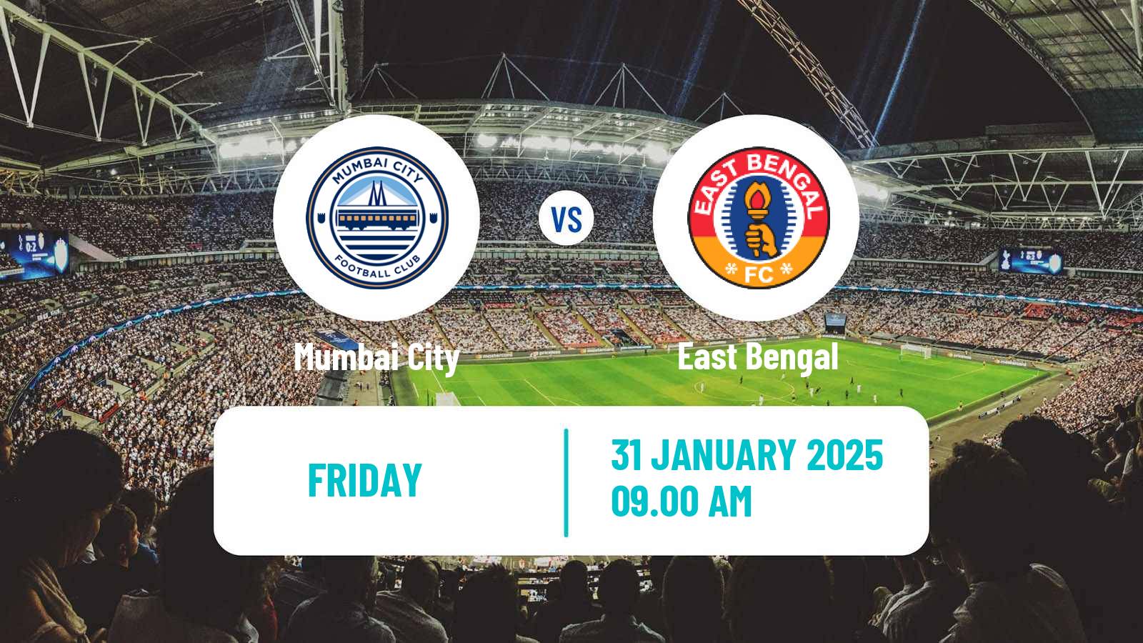 Soccer Indian ISL Mumbai City - East Bengal