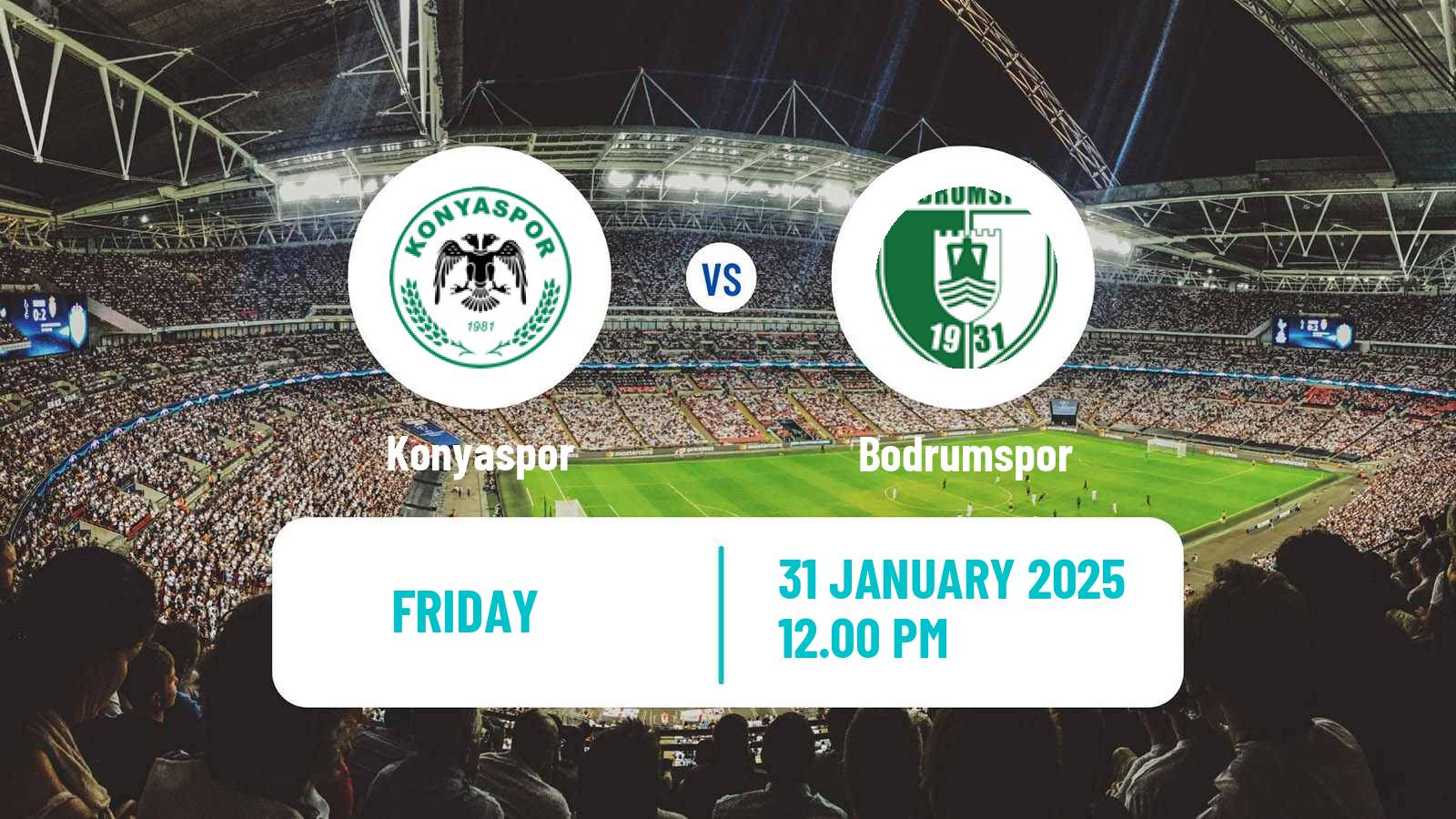 Soccer Turkish Super League Konyaspor - Bodrumspor