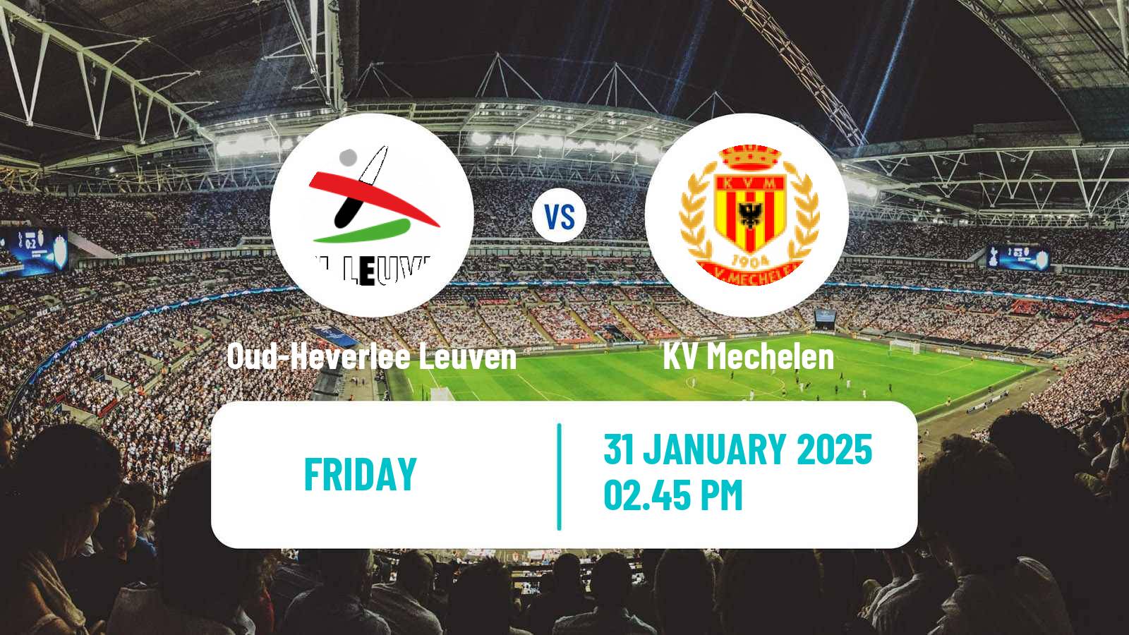 Soccer Belgian Jupiler Pro League Oud-Heverlee Leuven - KV Mechelen