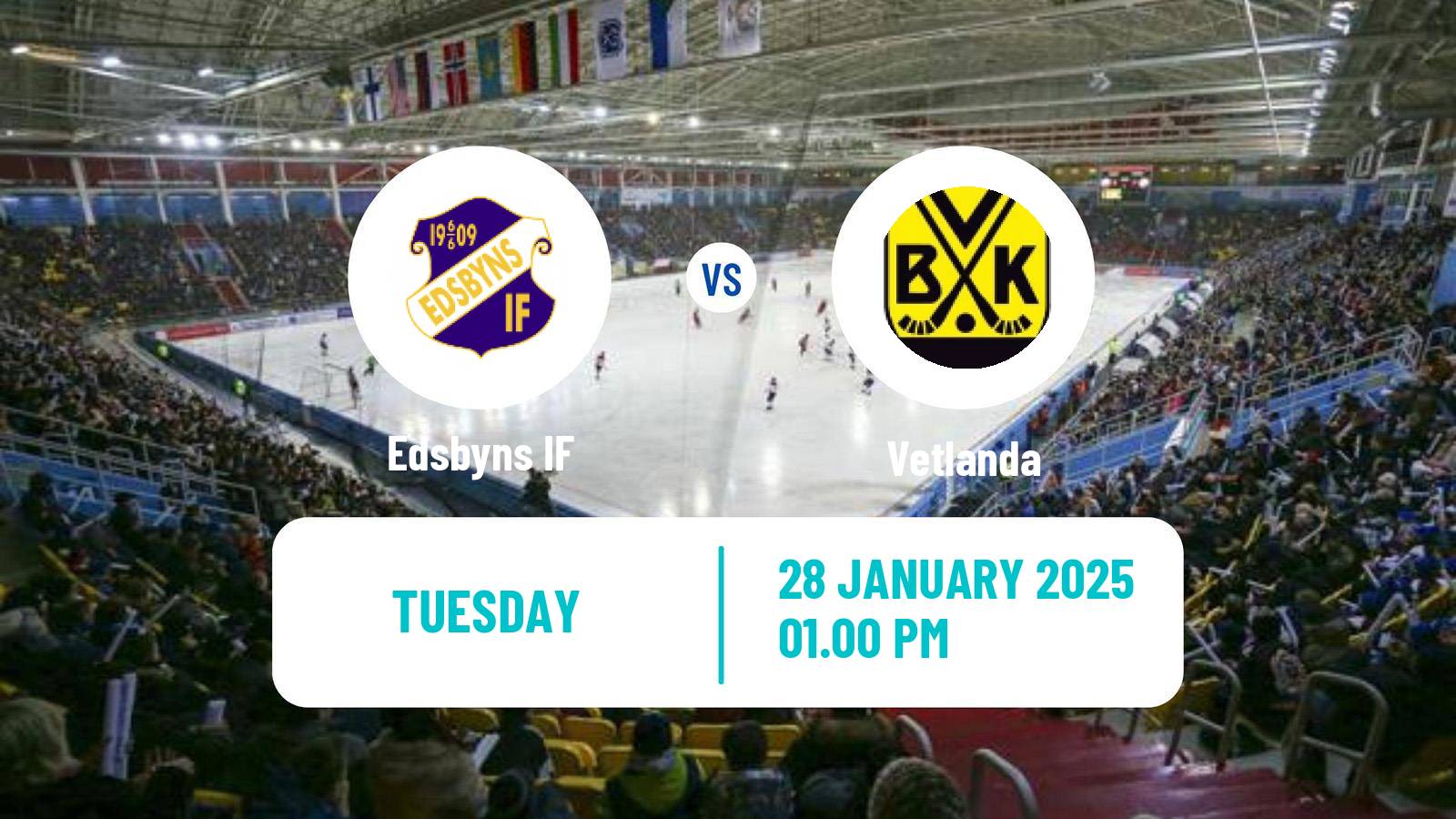 Bandy Swedish Elitserien Bandy Edsbyns IF - Vetlanda