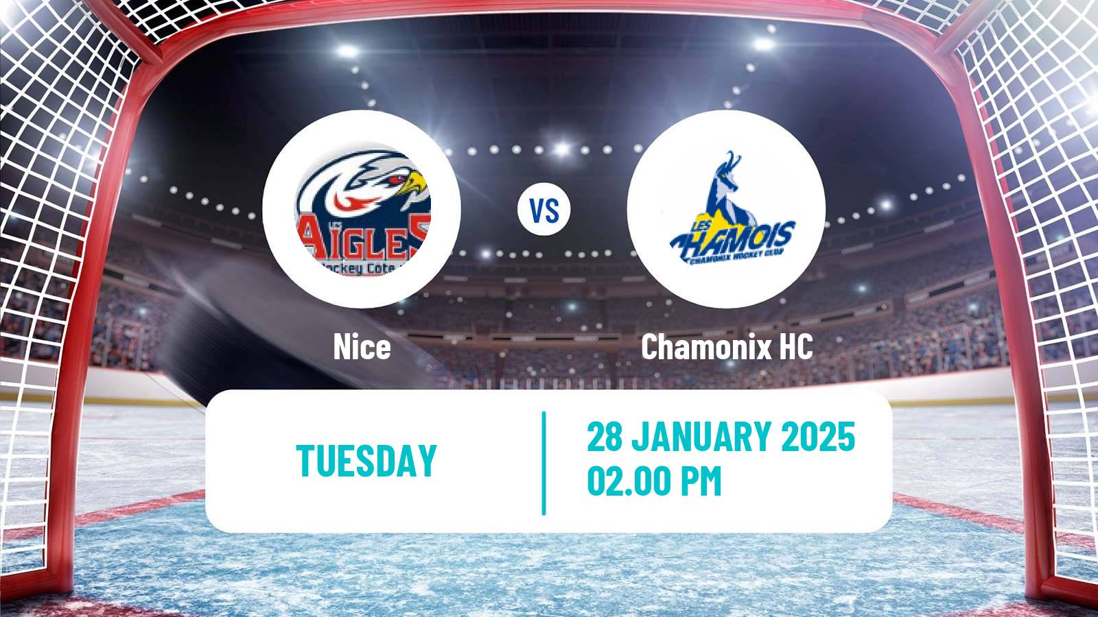 Hockey French Ligue Magnus Nice - Chamonix