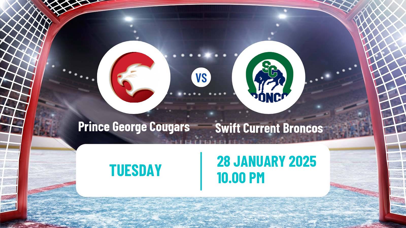 Hockey WHL Prince George Cougars - Swift Current Broncos