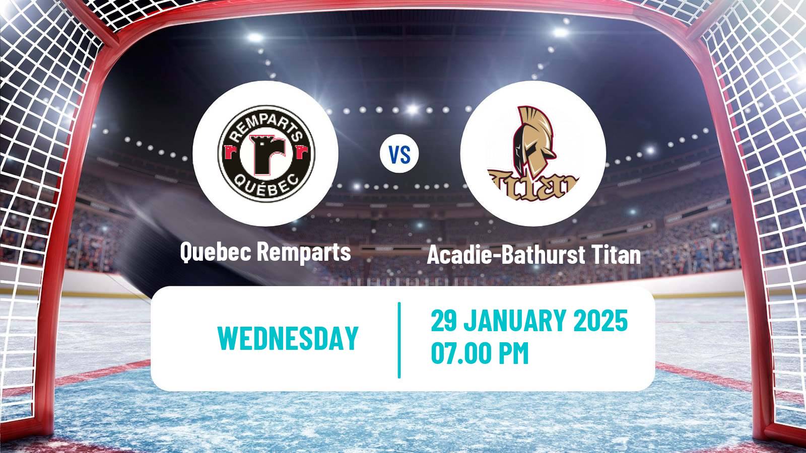 Hockey QMJHL Quebec Remparts - Acadie-Bathurst Titan