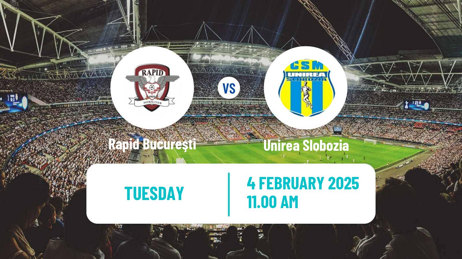 Soccer Romanian Liga 1 Rapid Bucureşti - Unirea Slobozia