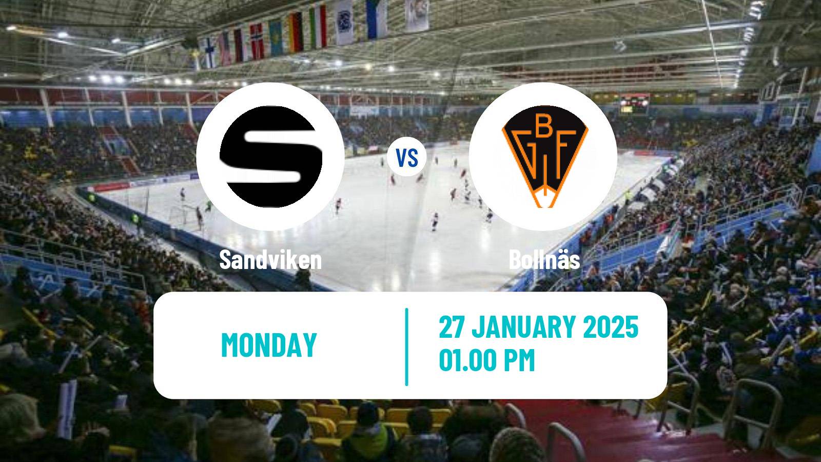 Bandy Swedish Elitserien Bandy Sandviken - Bollnäs