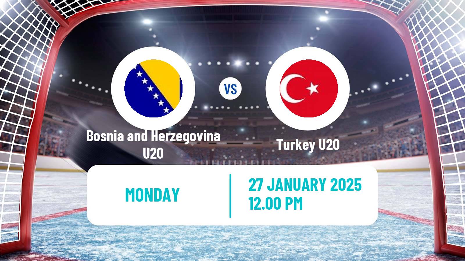 Hockey IIHF World U20 Championship IIIA Bosnia and Herzegovina U20 - Turkey U20