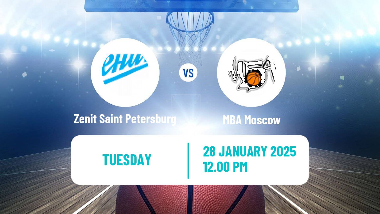 Basketball VTB United League Zenit Saint Petersburg - MBA Moscow