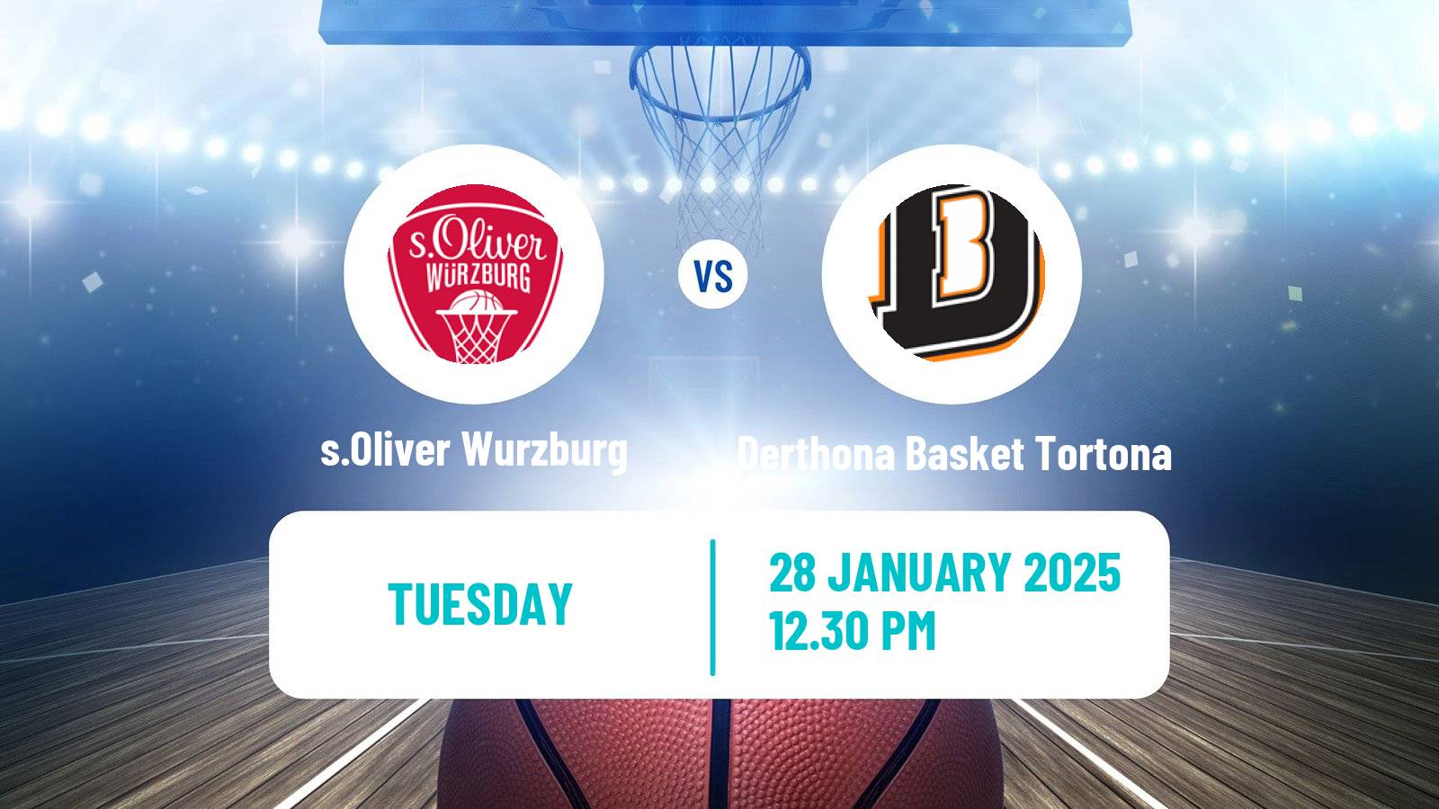 Basketball Champions League Basketball s.Oliver Wurzburg - Derthona Basket Tortona