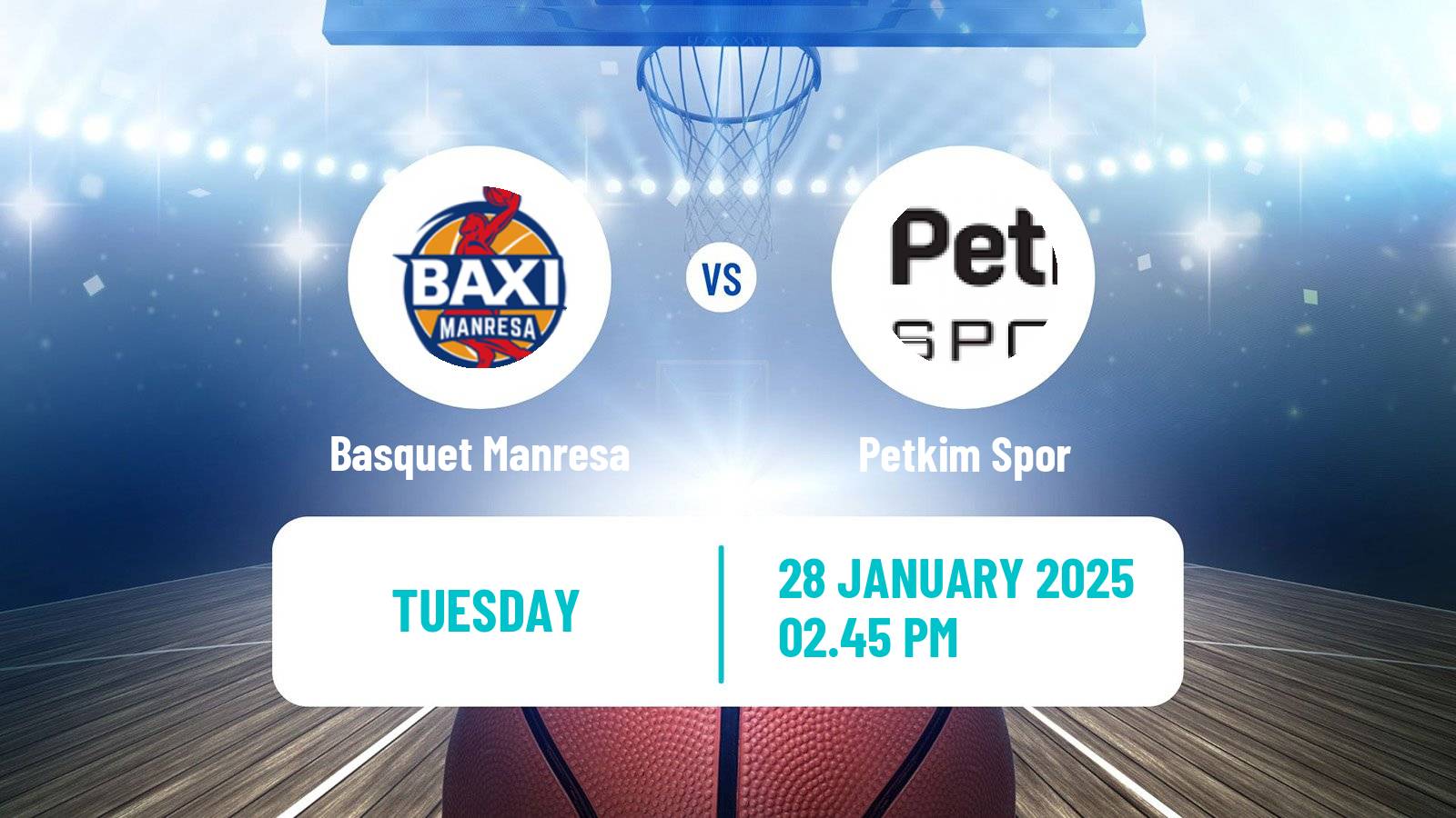 Basketball Champions League Basketball Basquet Manresa - Petkim Spor