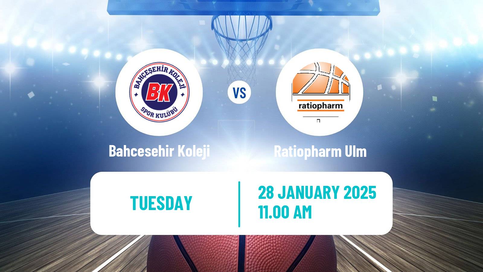 Basketball Eurocup Bahcesehir Koleji - Ratiopharm Ulm