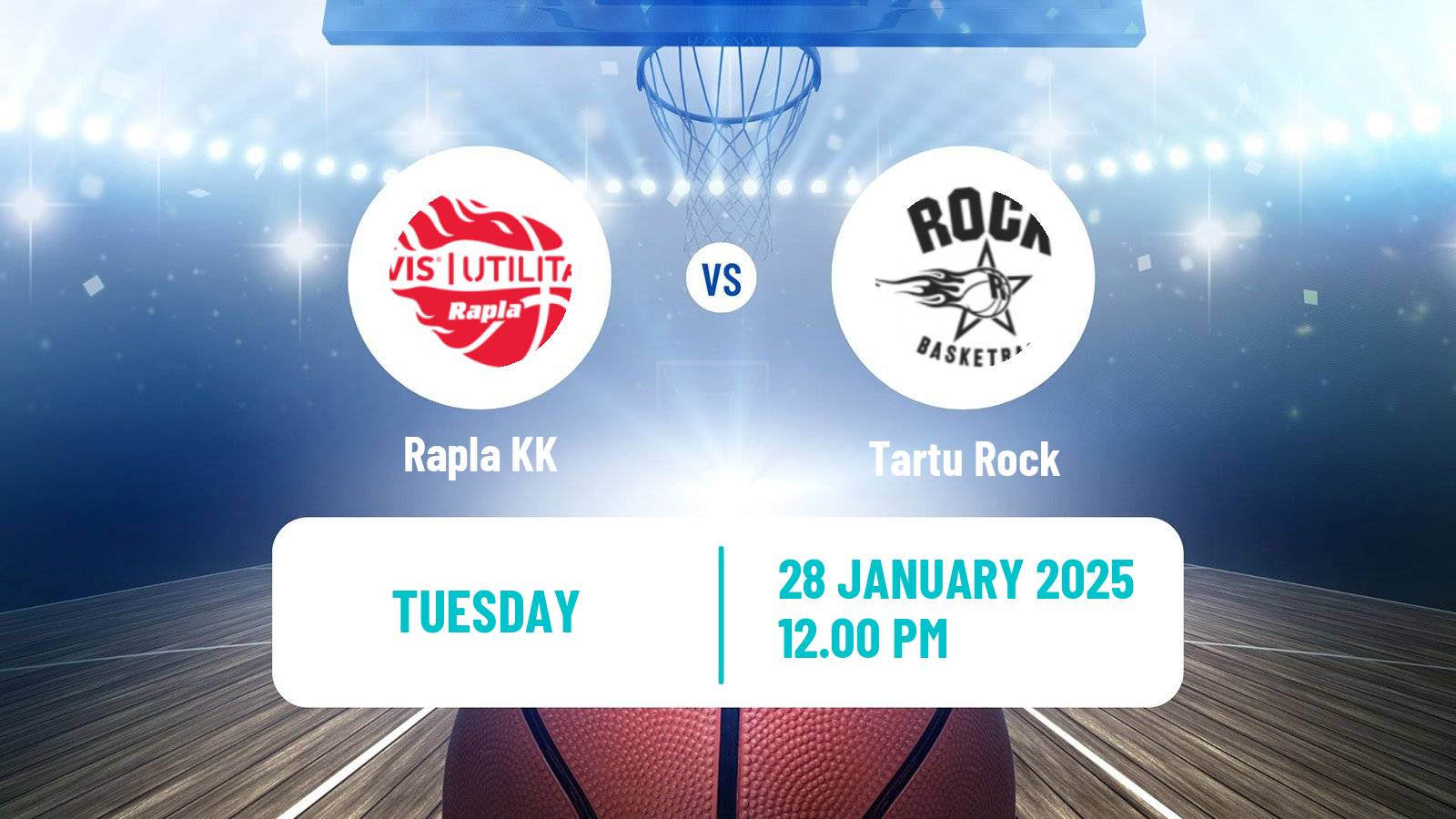 Basketball Estonian–Latvian Basketball League Rapla - Tartu Rock