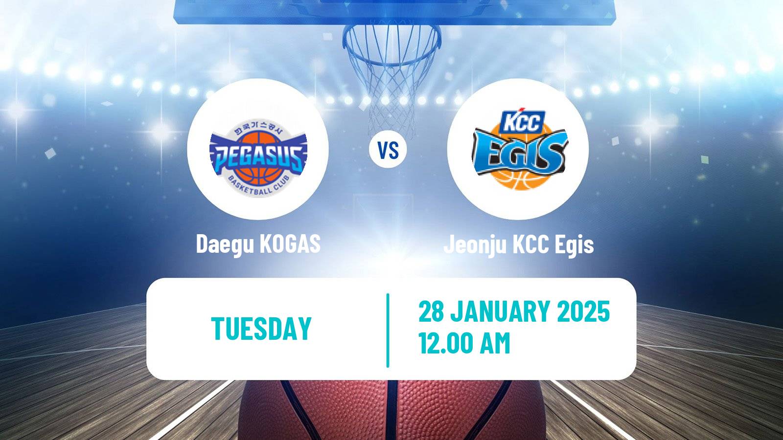 Basketball KBL Daegu KOGAS - Jeonju KCC Egis